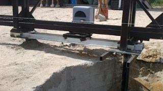 Купить сваи для ворот в Горно-Алтайск. Заказать ворота на сваях под ключ от 21437 руб